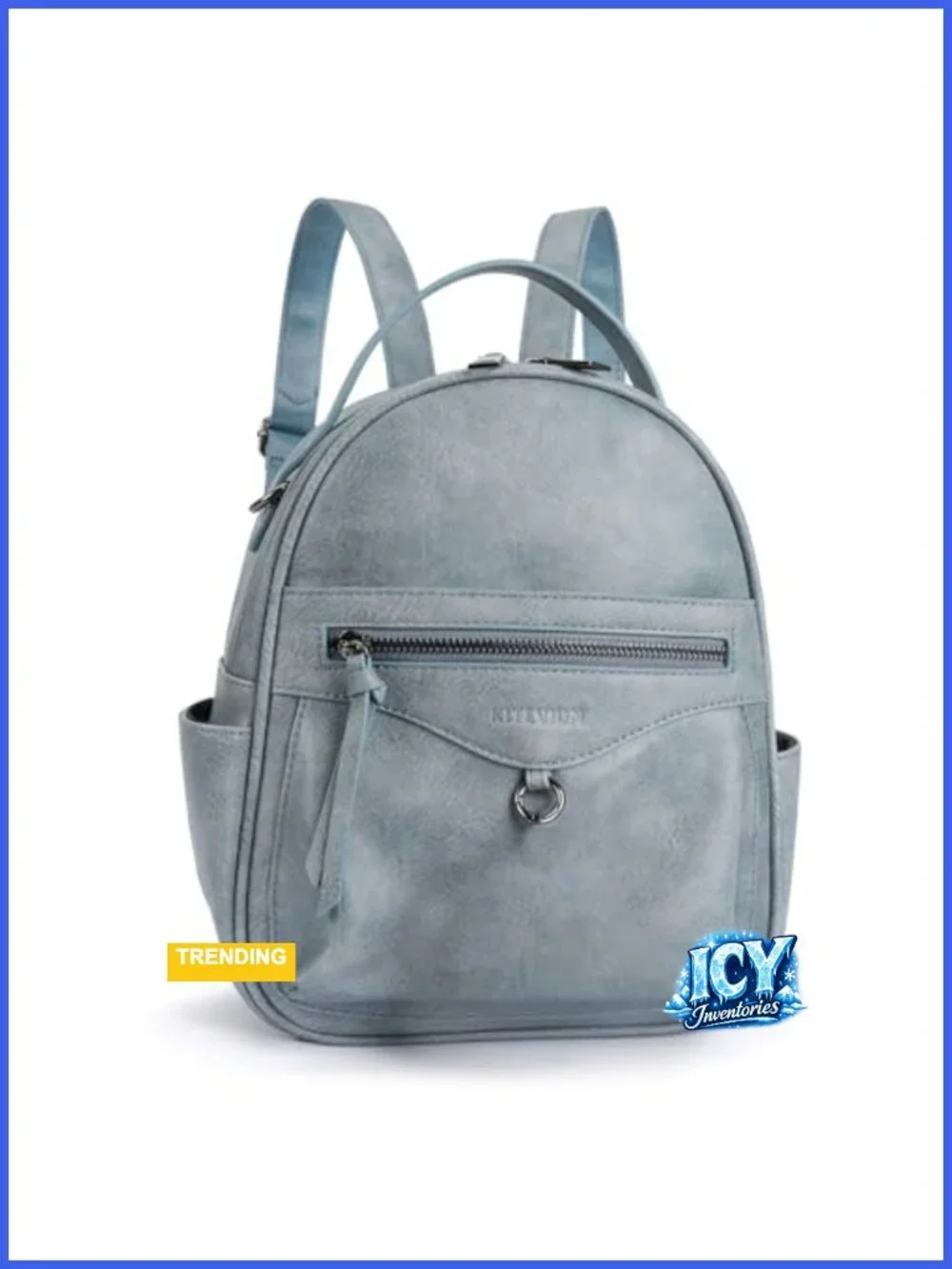 Waterproof Vegan Leather Mini Backpack Purse Women Cute Travel Daypack